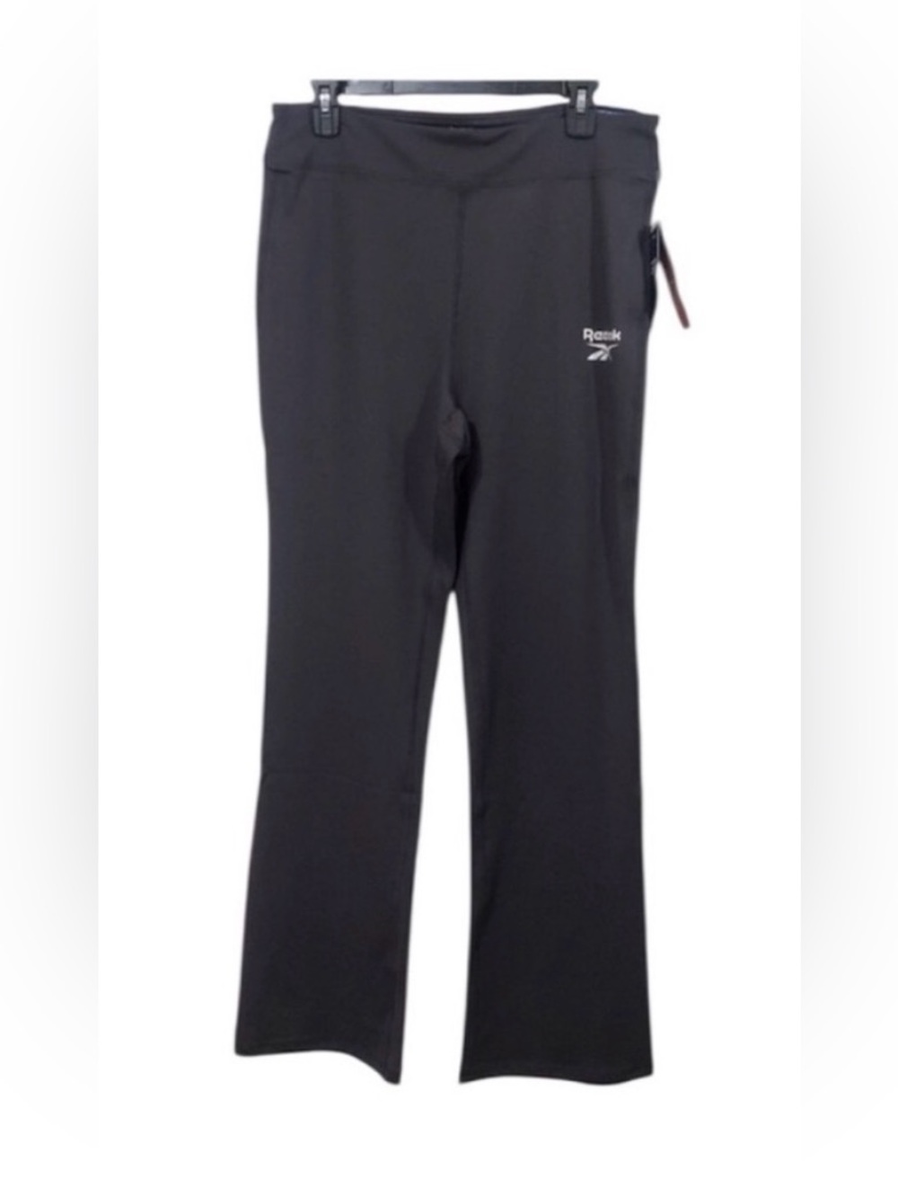 NWT REEBOK Straight HighRise BootcutPant size XL Black spandex-stretchy comfy